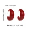 E14418 Pendientes de Aro de Resina Acrílica Estilo Retro Francés para Mujer, Sencillos, Modernos, Versátiles, Elegantes y Únicos