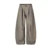Pantalones de Traje Anchos Estilo Retro Americano Magic Bear con Efecto Drapeado, Estilo Old Money, Sencillos, Elegantes, de Alta Gama, Pantalones Casuales Sueltos