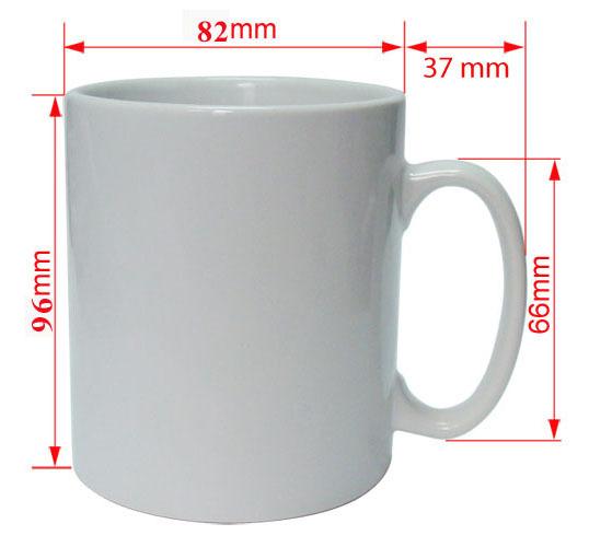 11oz white coated mug m01