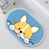 Alfombrilla absorbente de diatomeas para baño, alfombrilla antideslizante para puerta de baño, alfombrilla para inodoro