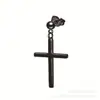 Aretes de Acero Inoxidable para Hombre Transfronterizos, Sencillos, Fiebre, Nuevo Estilo, Set Negro de Moda, Aretes Dopamina