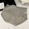 Panty de encaje estilo francés para mujer, modelo nuevo 10A, antibacteriano, cómodo, sexy, con lazo y ribete de encaje de satén