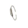 Nuevo anillo vintage de plata esterlina S925 con diseño de hoja, estilo transfronterizo, con viento frío y caliente, con plumas sencillas, para mujer, venta al por mayor