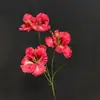 3 Flores de Iris Artificiales de Alicia para Decoración en Sala de Estar, Comedor, Dormitorio, Escritorio y Uso Comercial