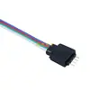 Tira LED 5050 RGB terminal macho de 4P línea de conexión de barra de luz colorida línea de cuatro núcleos
