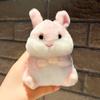 Llavero con colgante de conejo hámster, regalo, muñeco de peluche, mochila escolar, venta al por mayor, mini muñeca de trapo