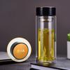 Copo de Água de Vidro Masculino de Grande Capacidade, Camada Dupla, Resistente ao Calor e à Prova de Explosão, Copo de Chá Portátil com Filtro, Copo de Chá Feminino, Casa