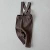 Calça de cor sólida estilo coreano ins com alça de canaleta, corte justo, versátil, nova moda para Primavera e Outono, calça para sair e fotografia para bebês