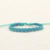 Diseño de Moda Colorido Algodón y Lino Impermeable Pulsera Tejida a Mano Simple Pareja Artístico Estilo Bosque Regalo