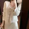 Jaqueta Curta Feminina Acolchoada Estilo Pequeno Perfume de Luxo Dongdaemun Coreano Feminino Novo Estilo Outono 2026 Estilo Menina Rica Francesa