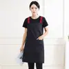 Novo avental ajustável para uso na cozinha e em casa, moderno e resistente à água, com logo estampado, adequado para mulheres que trabalham com milk tea, catering e cafeterias.