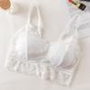 Sujetador de Encaje para Mujer, Top Bandeau para Ropa Exterior e Interior, Body de una Pieza Estilo Bandeau con Almohadilla para Sujetador, Lencería sin Espalda