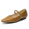 Zapatos de mujer vintage de punta cuadrada con una sola tira, modelo nuevo 2026, elegantes y versátiles, ligeros, de corte bajo, zapatos de tacón grueso con una sola tira