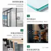 Pared Divisoria de Cristal para Oficina Aleación de Aluminio Doble Capa Lamas Vidrio Templado Pared Divisoria Hueca Panel Alto Pantalla Divisoria
