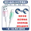 Cable de Datos de Carga Rápida 27W Gradiente de Cristal de Hielo Pd27W Cable Trenzado Adecuado para Android Tipo-C Apple