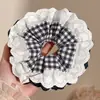 Scrunchie de malha grande estilo coreano para mulheres, acessório de cabelo estilo preguiçoso vintage, elástico para coque, enfeite de cabelo