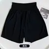 Shorts esportivos de verão plus size para mulheres, calças de academia de secagem rápida, cintura alta com corte solto para mulheres plus size, shorts leves para corrida