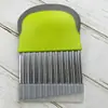 Espeto de corte de batata em aço inoxidável faca ondulada para batata frita ferramenta criativa de corte de cozinha cortador de vegetais multifuncional à vista