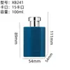 Frasco de Perfume Flocado Frasco de Vidro Transparente com Spray 100ml em Estoque Tampa de Liga de Zinco Tampa de Frasco de Perfume Flocado Atacado