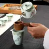 Colador de Raíz de Bambú al por Mayor, Filtro de Bambú, Filtro de Agujeros de Bambú, Accesorios para Té Kung Fu, Embudo de Bambú Creativo para Té