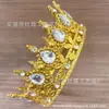 Coroa Plástica Cruzada Coroa de Noiva Tiara Coroa para Bolo de Aniversário Coroa Infantil Coroa de Rainha Decoração de Flores