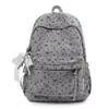 Mochila de pana dulce con lunares y mariposas de alta apariencia, estilo japonés inspired, ligera y de gran capacidad, para niñas