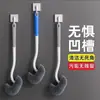Cepillo para inodoro para áreas difíciles de alcanzar del baño, cepillo de limpieza doméstico para inodoro, cepillo de limpieza de mango largo montado en la pared, tipo duradero montado en la pared