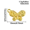 Aço Inoxidável 304 Série Borboleta Dourada Europeia e Americana Pingente DIY Pulseira Anel Colar Nicho Acessível Joias de Luxo Atacado