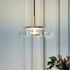 Lámpara de araña nórdica simple de vidrio con un solo cabezal para restaurante, modelo de diseñador para habitación, bar, mostrador, tienda de ropa, lámpara de araña para ventana