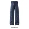 Novedad Otoño 2026 Pantalones Rectos Blancos de Estilo Americano con Corte Diagonal M-5XL HK26922-Especial P20