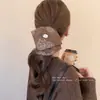 Scrunchie Cuadrado Color Café Estilo Coreano con Estampado Paisley para Mujer 2025 Nuevo Elegante para Cola de Caballo Moda Versátil Goma para el Cabello