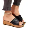 2024 Verano transfronterizo europeo y americano nueva plataforma zapatillas de mujer de moda todo-Fondo tacón de plataforma sandalias de mujer al por mayor