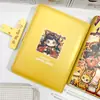Gatito Estilo Chino Primo Mayor Cuaderno A5 Diario Cuaderno de Estudiante de Aspecto Elegante Piel Hebilla Magnética Cuaderno de Hojas Sueltas