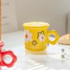 Taza de cerámica con flores, bonita taza con tapa, taza de agua para parejas, taza de mujer, diseño con sentido del hogar, taza de café estilo