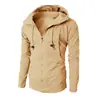 Nuevo Suéter Jacquard Deportivo de Fitness Casual Cardigan de Felpa Chaqueta con Capucha para Hombre