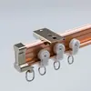 Accesorios para cortinas de riel curvo tricolor engrosados, riel de aleación de aluminio engrosado, múltiples colores disponibles, modelo 005 (empaquetado directo)