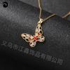 Collar de mariposa de circonita con nuevo diseño de moda, accesorios de alta calidad, diseño de nicho, cadena de clavícula de viento frío