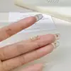 Pendientes Geométricos Xigu E2480 Completamente de Plata S925 Pendientes Sencillos de Zirconia Estilo Fresco para Hombres y Mujeres Pendientes Pequeños