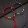 Pulsera Semi-terminada de la Suerte para Mujer, Cordón Trenzado DIY, Estilo Xiaohongshu, Se Puede Usar con Accesorios, Tendencia Creativa Hecha a Mano Estilo Chino