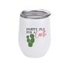 Taza de Huevo Popular de Sublimación de Amazon, Copa de Vino de Boda Nupcial, Termo de Acero Inoxidable de 12 oz, Copa de Regalo