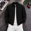 Chaqueta Corta para Hombre Primavera y Otoño Nuevo Estilo Marca de Moda Holgada Casual Versátil para Viajar Chaqueta de Béisbol Prenda Exterior Superior