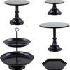 Decoração de mesa de sobremesa de casamento de estilo ocidental Bolo de jantar frio Rack de lanche de três camadas Decoração Rack de exibição Rack de bolo de ferro