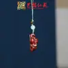 Pingente de Corrente para Celular Sapo de Madeira Arco-Íris Yiming Xianyuan Sandália Criativa de Sândalo Animal Desenho Animado Sapo Ornamento