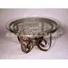 Casa Estilo Europeu Restaurante Sala de Estar Artesanato em Metal Mesa de Ferro Forjado Cobre Imitado Casa Artesanato em Ferro Mesa de Bar
