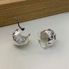 Pendientes de anillo retro franceses europeos y americanos, estilo simple y frío, pendientes de bola dorada de alta calidad, pendientes de metal, pendientes, pendientes