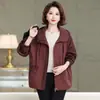 Ropa de Abrigo de Primavera y Otoño para Mujer de Tallas Grandes 100 kg, Chaqueta Elegante de Corte Holgado para Mujeres de Mediana Edad y Mayores