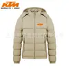 Chaqueta de Algodón Gruesa Desmontable con Capucha Casual de Nuevo Estilo Invernal para Hombre, Color Sólido Estampado, Cómoda y Cálida, Chaqueta Acolchada a Prueba de Frío