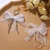 Moda Coreana Encaje Perla Imitación Hebilla de Lazo DIY Cadena para Bolso Teléfono Móvil Llavero Colgante Hebilla de Zapato Accesorios