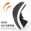 Zapatos de motor Beijiang Wolf de nueva tecnología, impermeables, transpirables, ligeros, suaves y elásticos, con suela gruesa, sin cordones, de tela negra, zapatos antiguos de tela de Beijing para hombres.