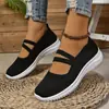 Zapatos de Tela Estilo Verano Nuevo para Mujer Temu, Estilo Antiguo de Pekín, Zapatos para Mujer de Comercio Exterior de Talla Grande, Zapatos Casuales de Tejido Volador, Zapatos de Madre